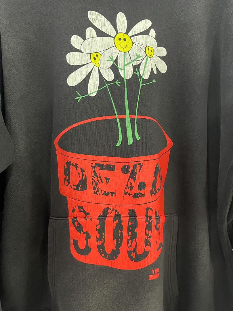 Saint Michael ST1040 Flower Graphic Hoodie