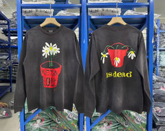 Saint Michael Botanical Flower Pot Print Sweatshirt