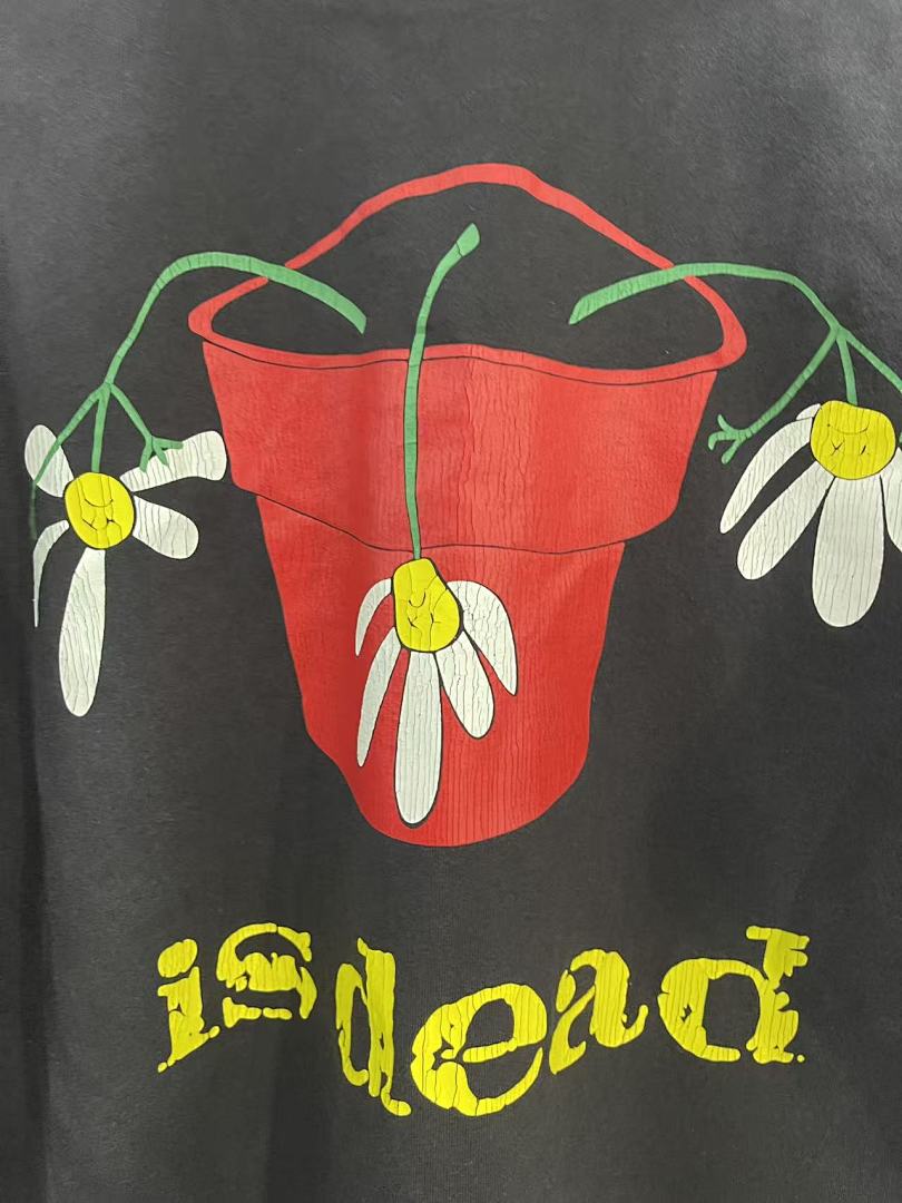 Saint Michael Botanical Flower Pot Print Sweatshirt