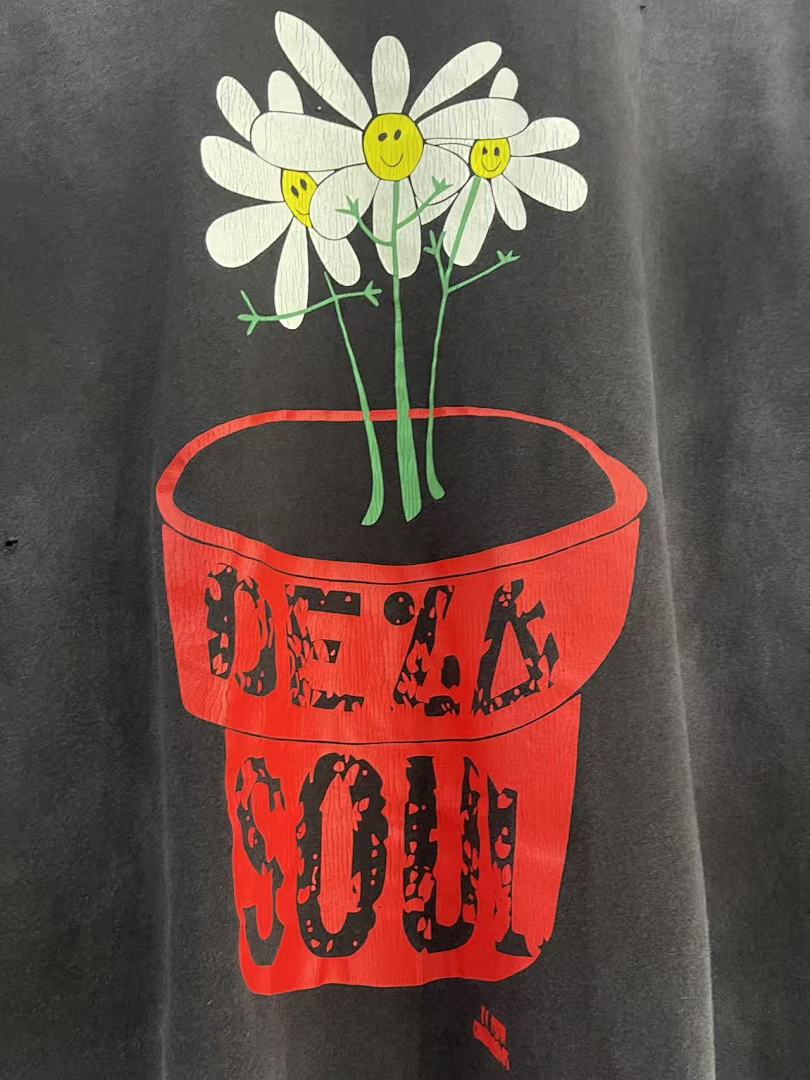 Saint Michael Botanical Flower Pot Print Sweatshirt