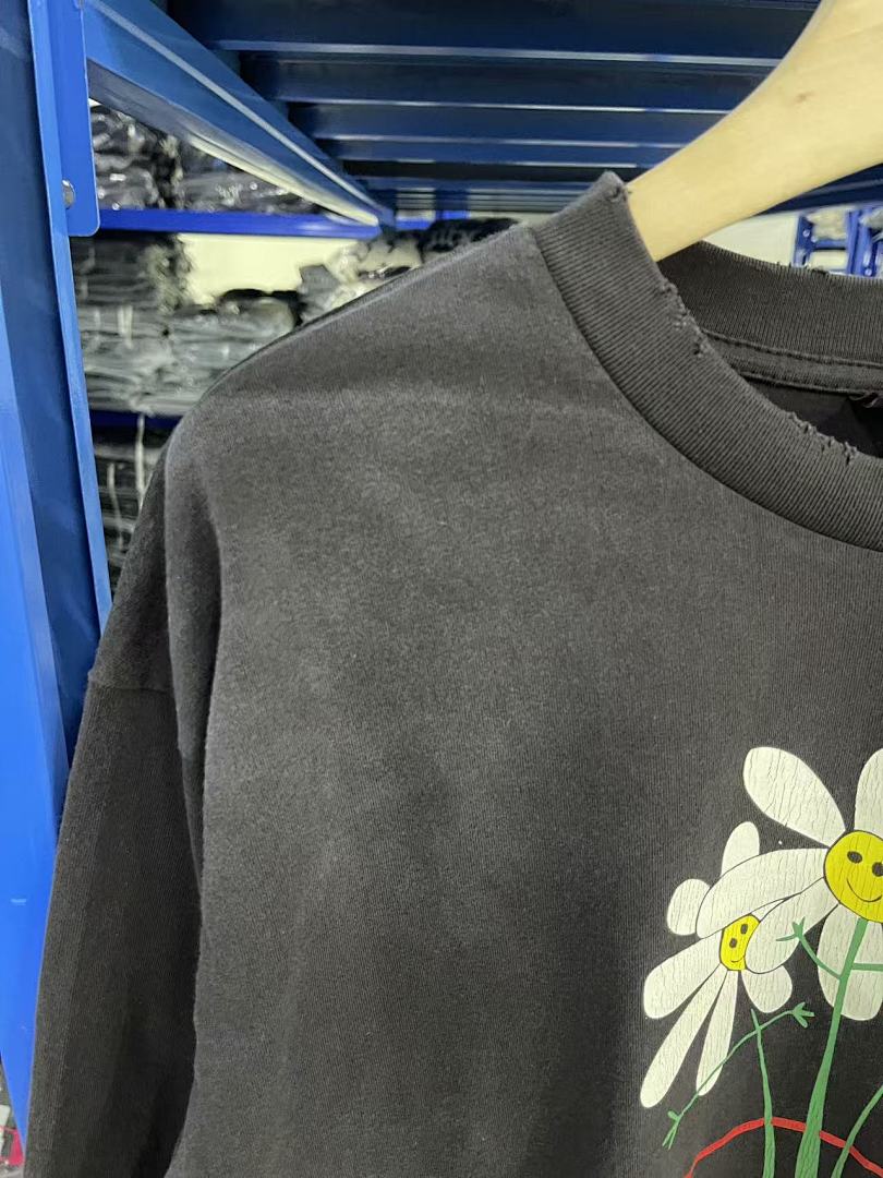Saint Michael Botanical Flower Pot Print Sweatshirt