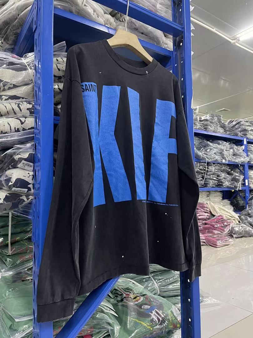 Saint Michael KLF Block Letter Graphic Sweatshirt