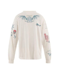 Saint Michael Multi-Illustration Sleeve & Back Print Sweatshirt