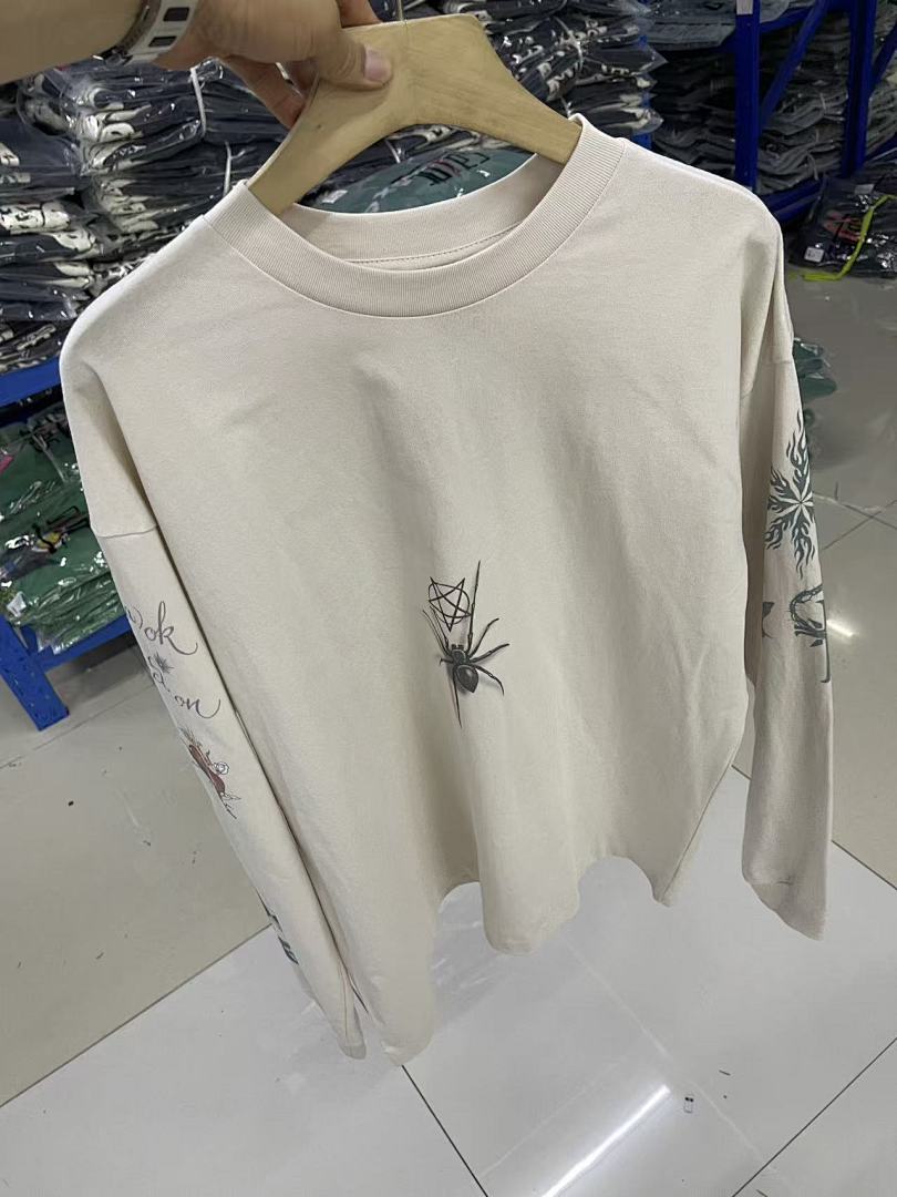 Saint Michael Multi-Illustration Sleeve & Back Print Sweatshirt