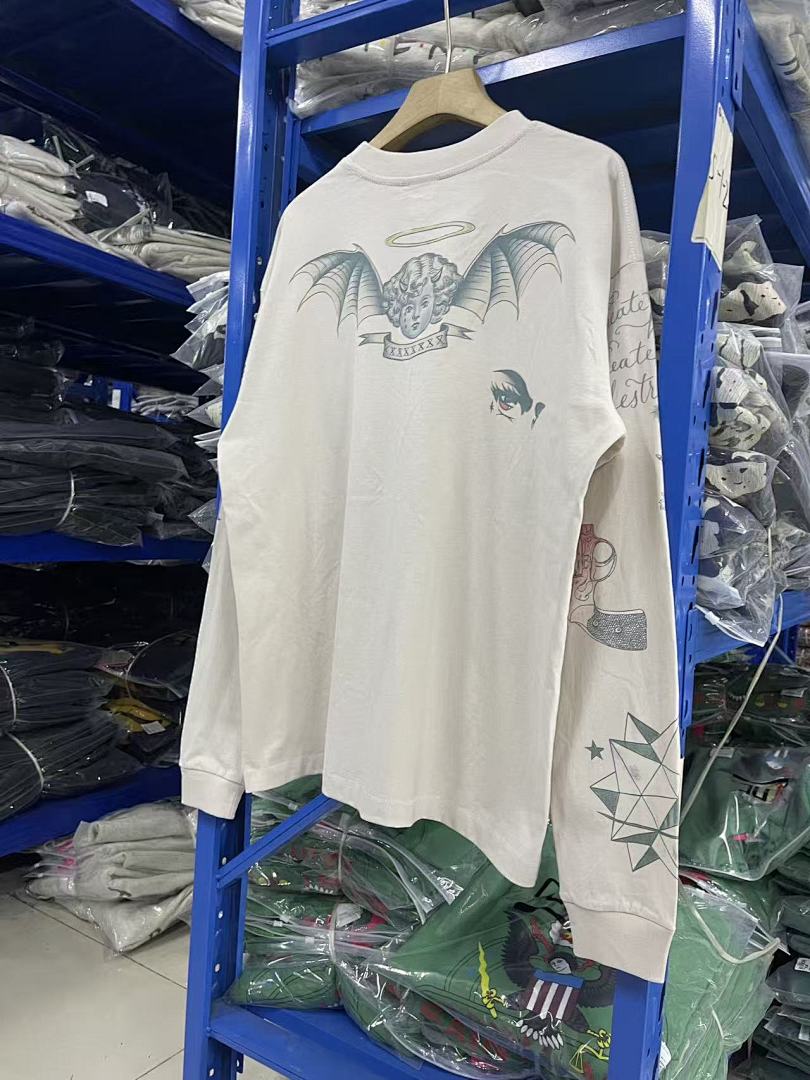 Saint Michael Multi-Illustration Sleeve & Back Print Sweatshirt