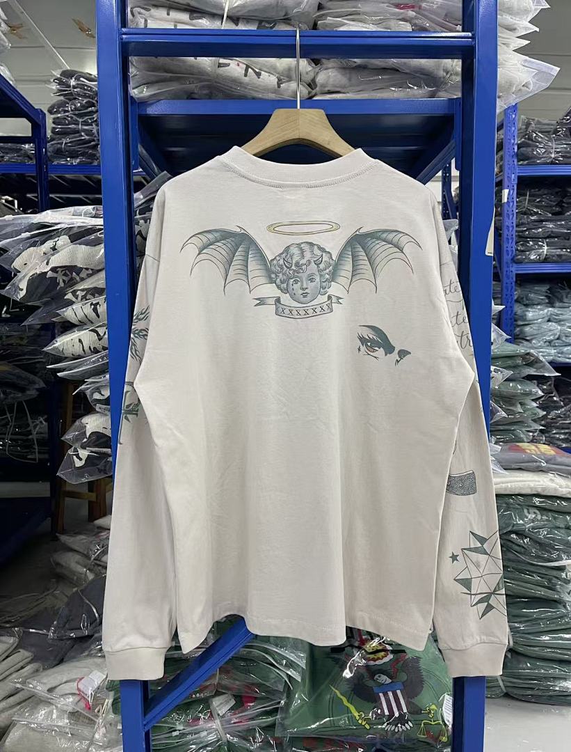 Saint Michael Multi-Illustration Sleeve & Back Print Sweatshirt