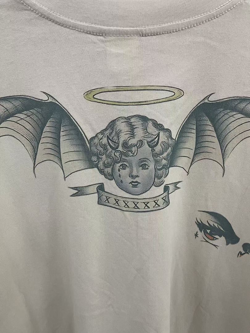 Saint Michael Multi-Illustration Sleeve & Back Print Sweatshirt