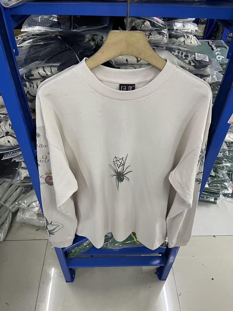 Saint Michael Multi-Illustration Sleeve & Back Print Sweatshirt