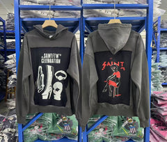 Saint Michael ST1045 Multi-Graphic Vintage Hoodie