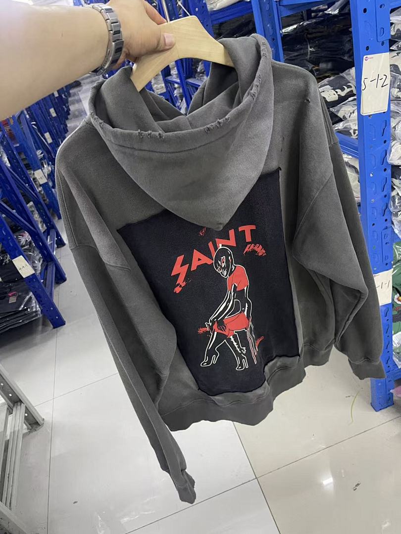 Saint Michael ST1045 Multi-Graphic Vintage Hoodie