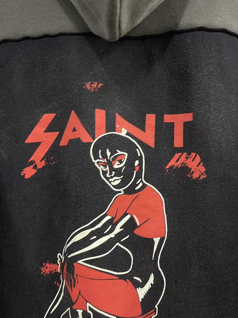 Saint Michael ST1045 Multi-Graphic Vintage Hoodie
