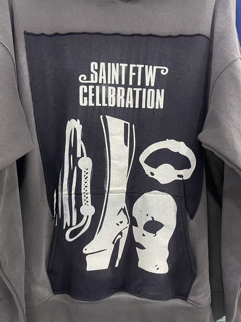 Saint Michael ST1045 Multi-Graphic Vintage Hoodie