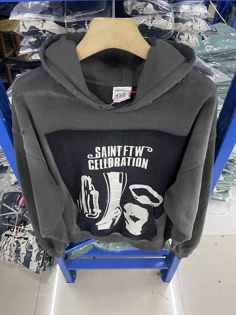 Saint Michael ST1045 Multi-Graphic Vintage Hoodie