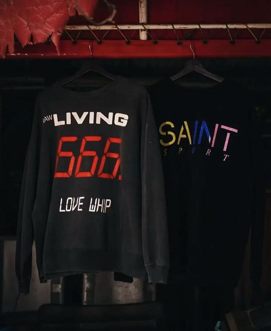 Saint Michael ST1077 Rainbow Letter Logo Sweatshirt
