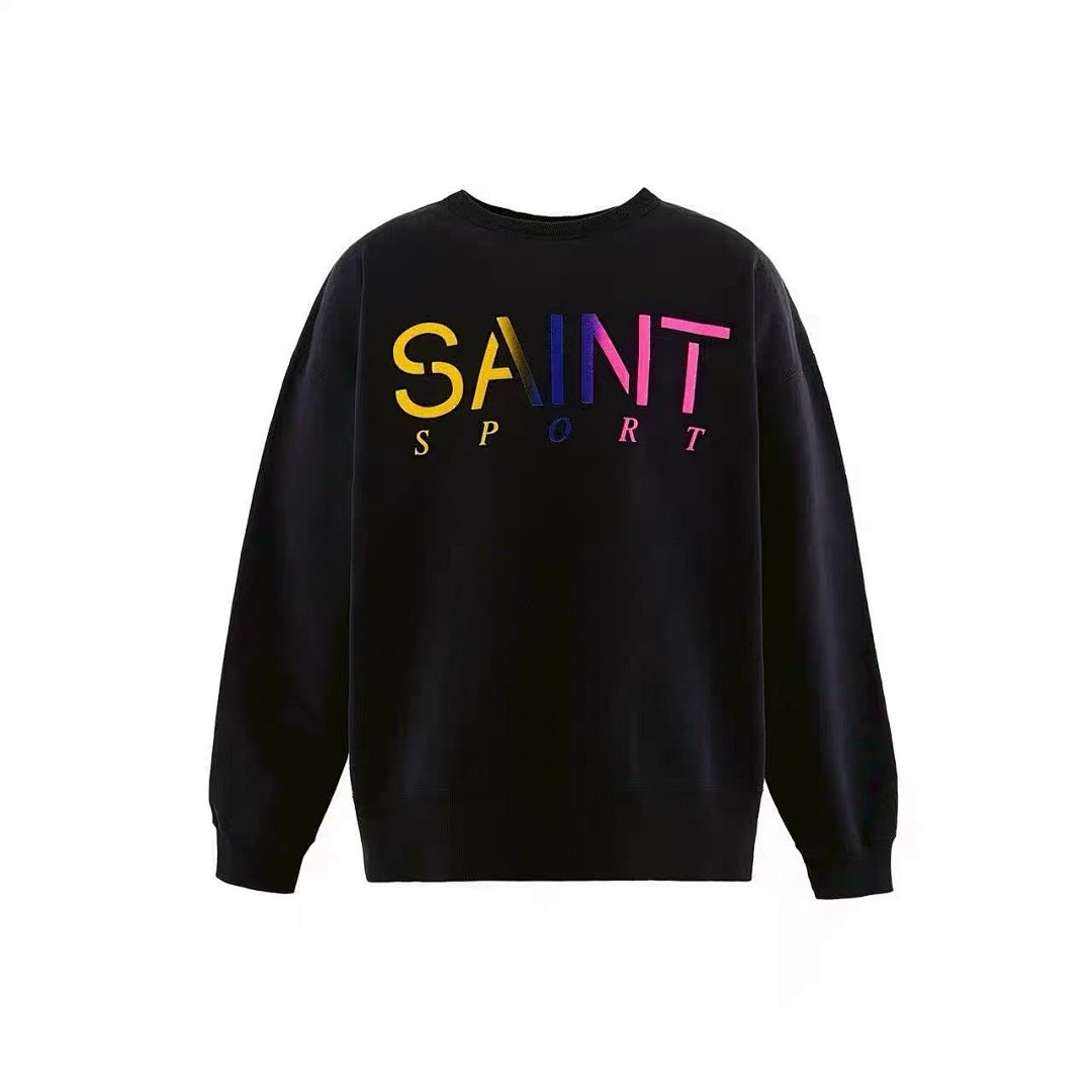 Saint Michael ST1077 Rainbow Letter Logo Sweatshirt