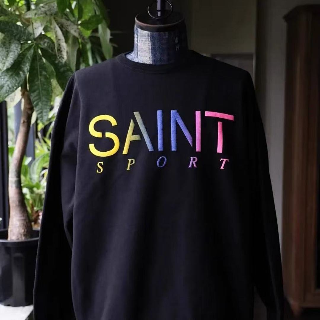 Saint Michael ST1077 Rainbow Letter Logo Sweatshirt