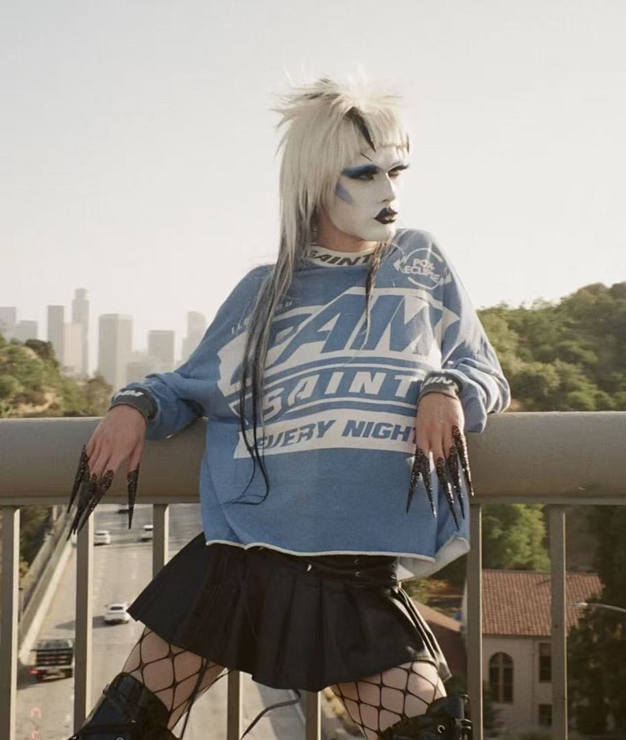 Saint Michael Arch Logo & Number Graphic Sweatshirt