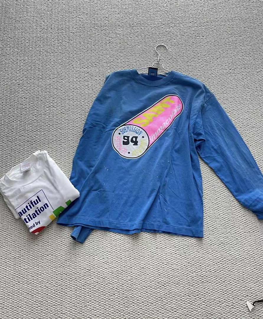 Saint Michael Pill Graphic Capsule Print Sweatshirt