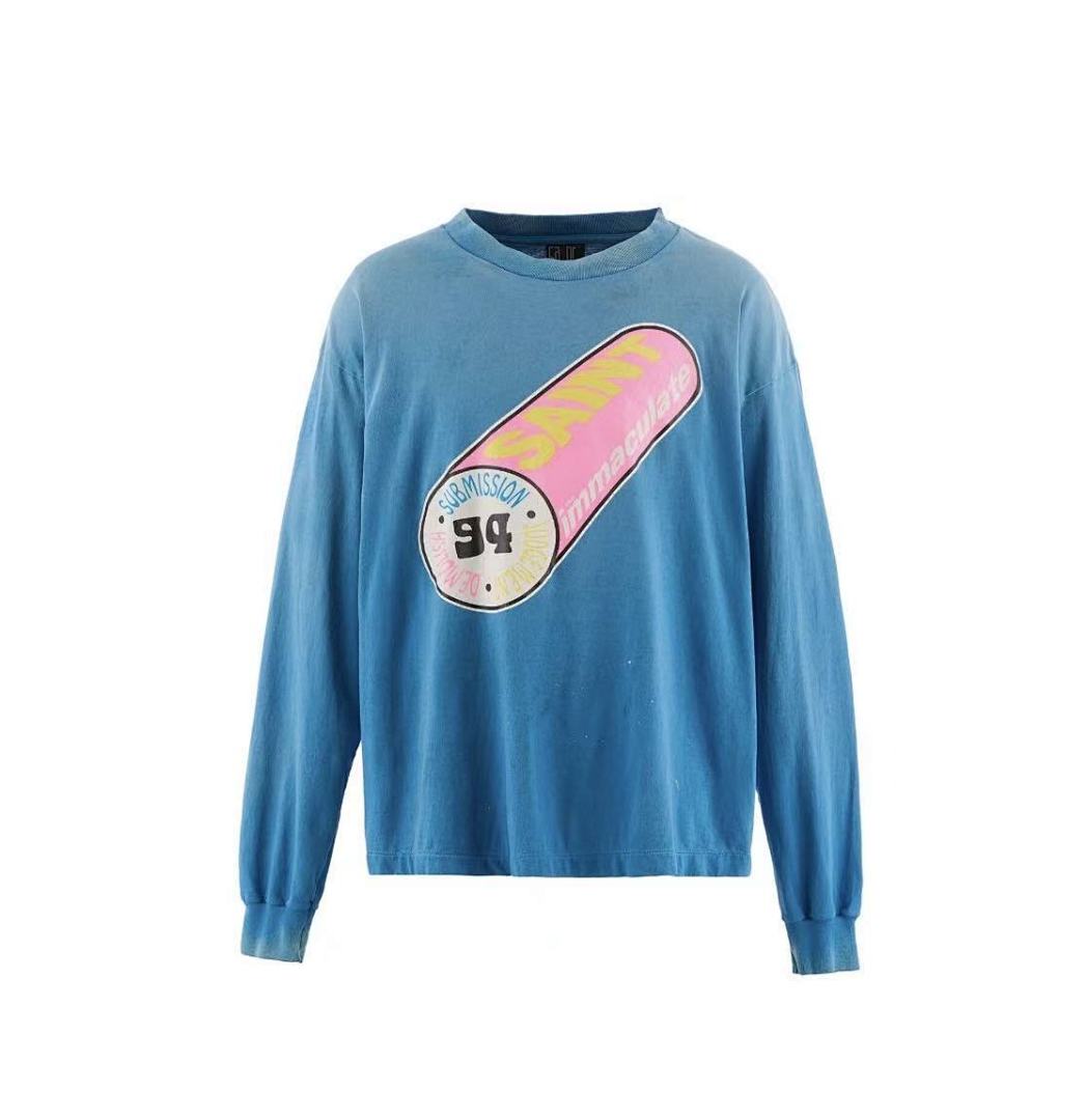 Saint Michael Pill Graphic Capsule Print Sweatshirt