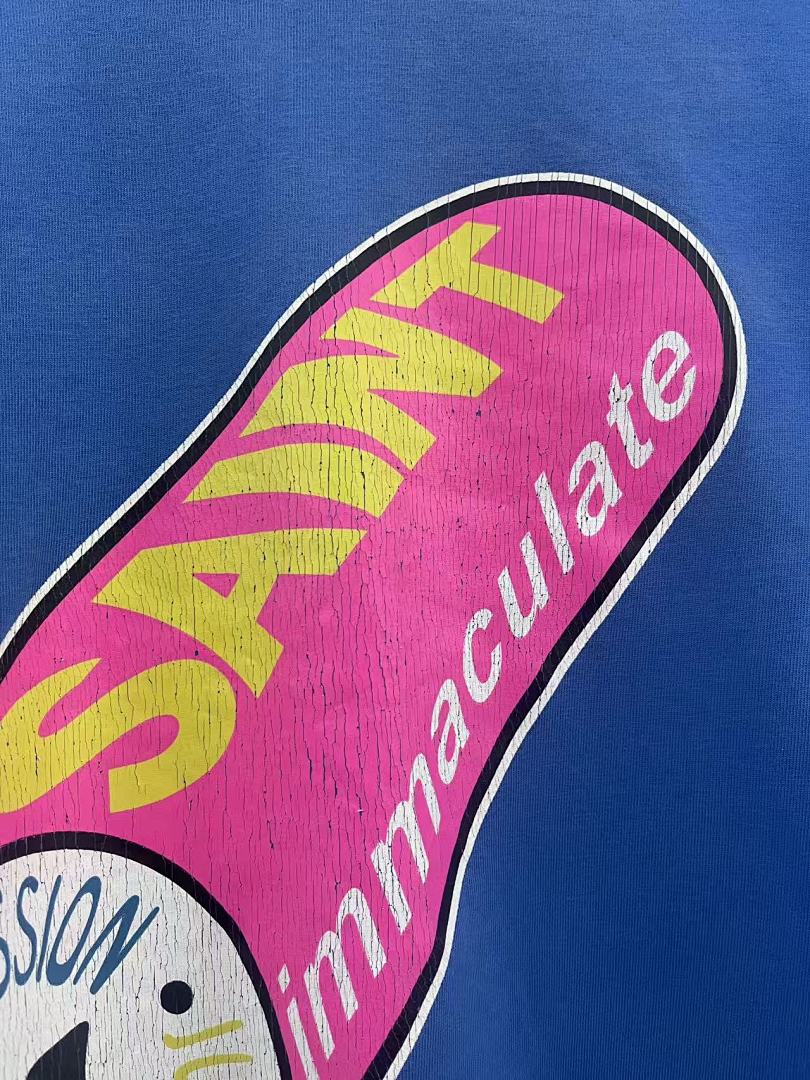 Saint Michael Pill Graphic Capsule Print Sweatshirt
