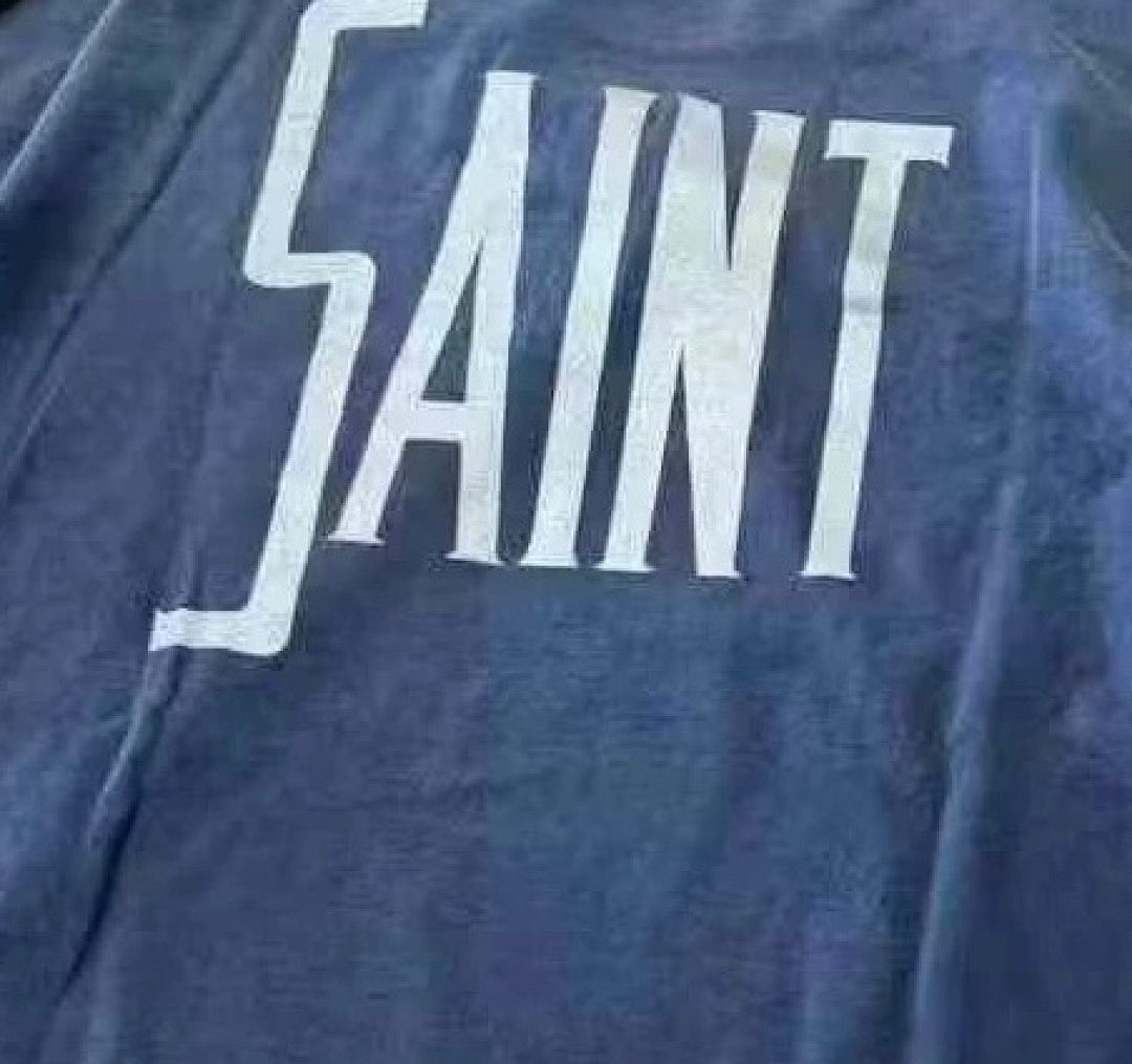 Saint Michael Animated Graphic & Bold Arch Logo Sweatshirt