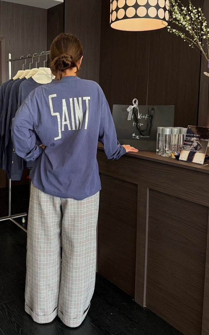 Saint Michael Animated Graphic & Bold Arch Logo Sweatshirt