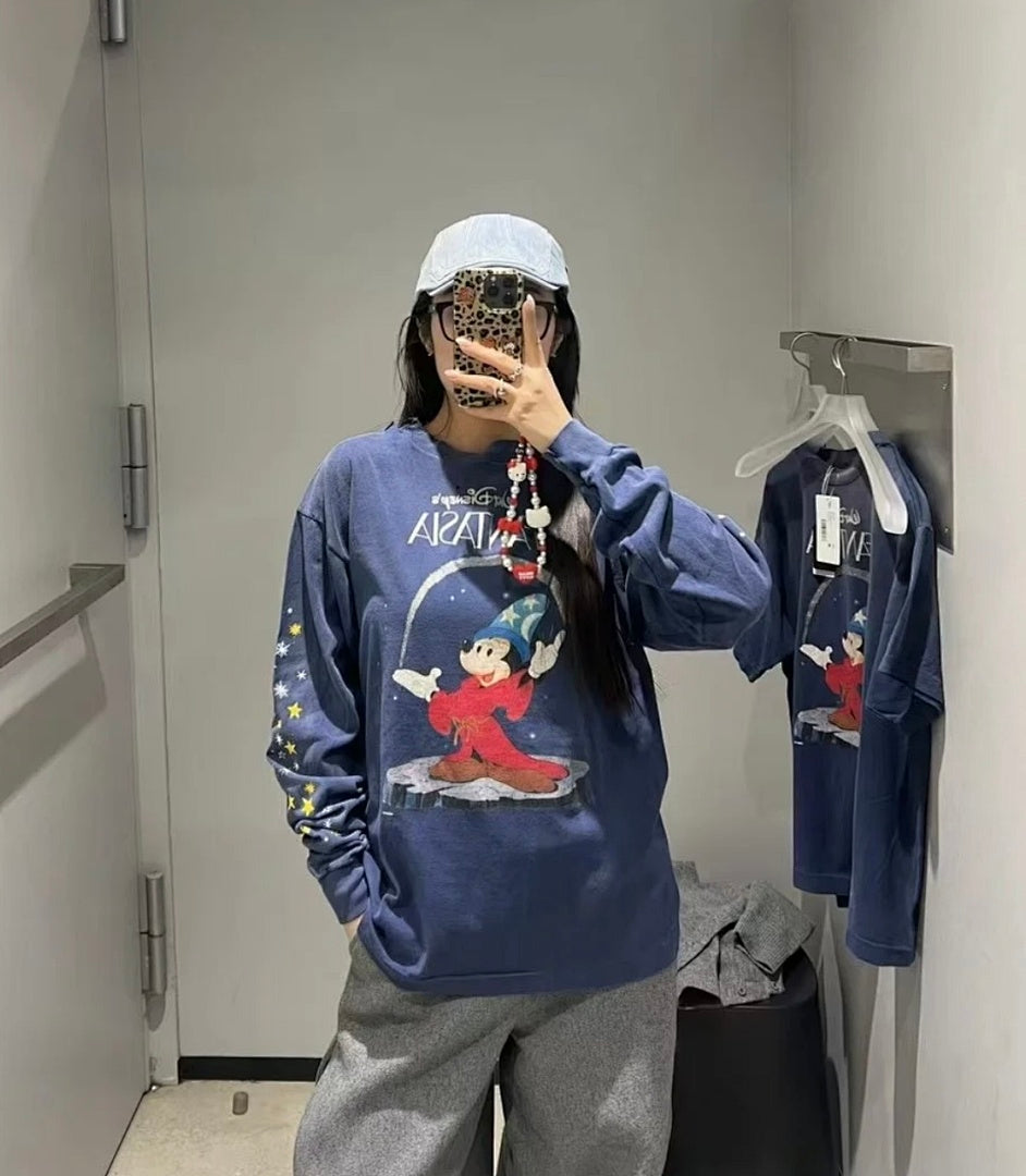 Saint Michael Animated Graphic & Bold Arch Logo Sweatshirt