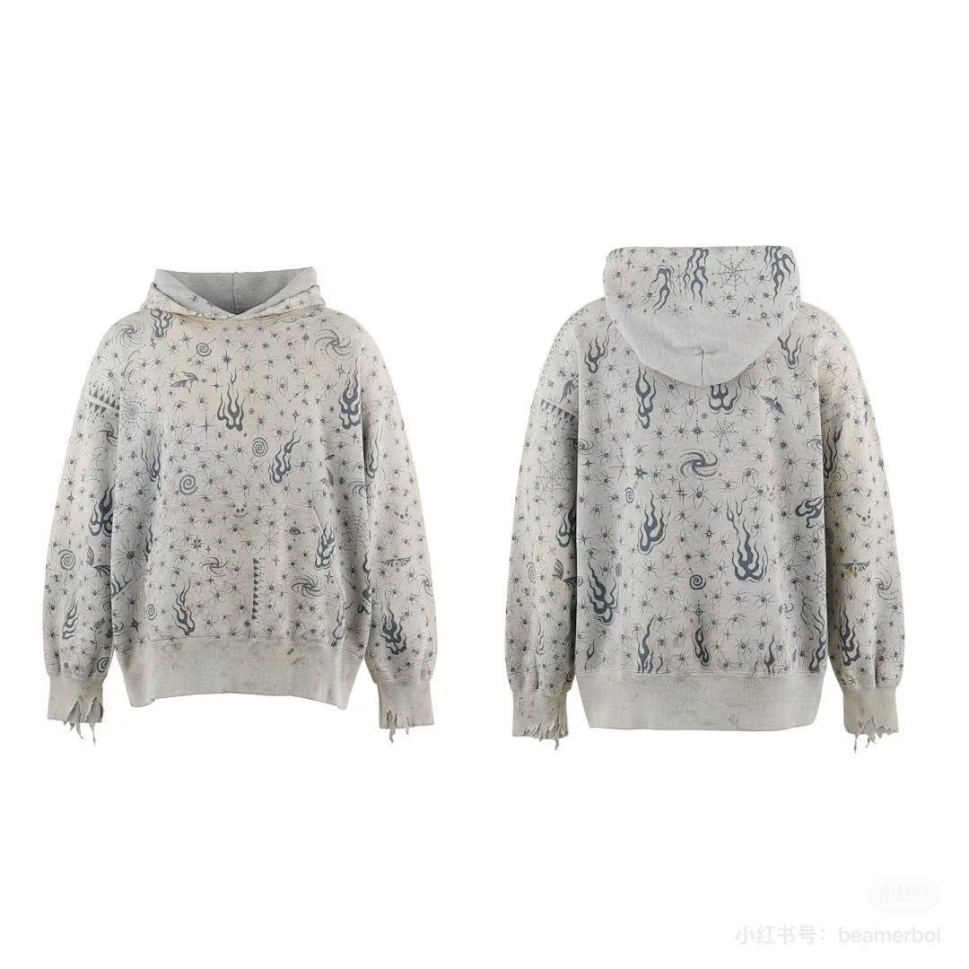 Saint Michael ST1016 Splatter Effect Hoodie