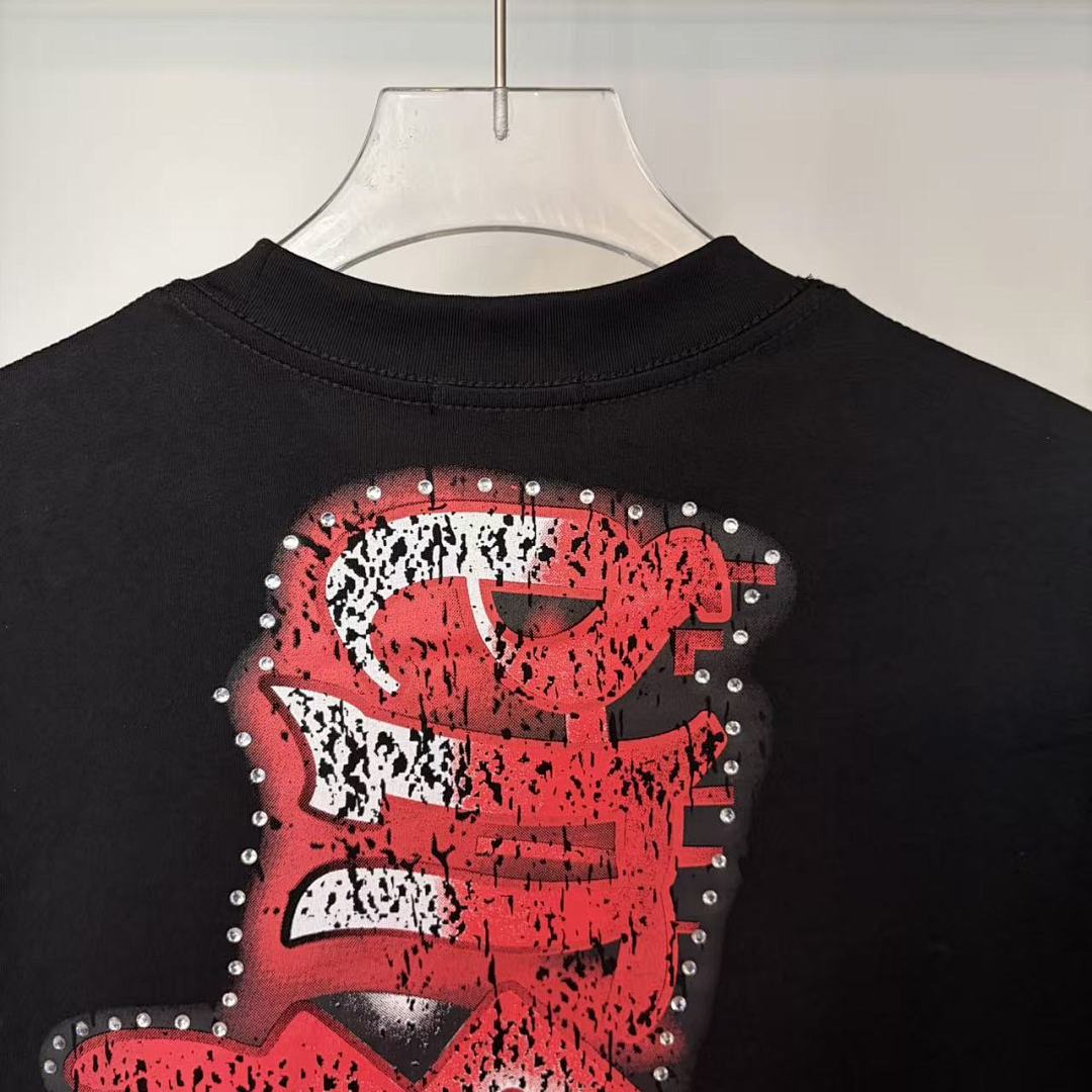 Mixed Emotion Layered Lettering Graphic Tee