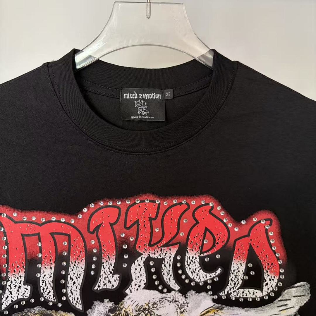 Mixed Emotion Layered Lettering Graphic Tee