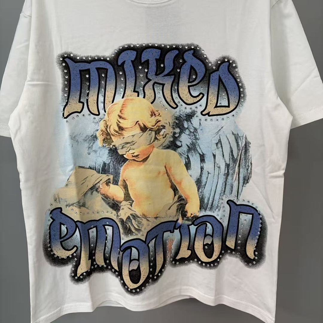Mixed Emotion Layered Typography Graphic Tee