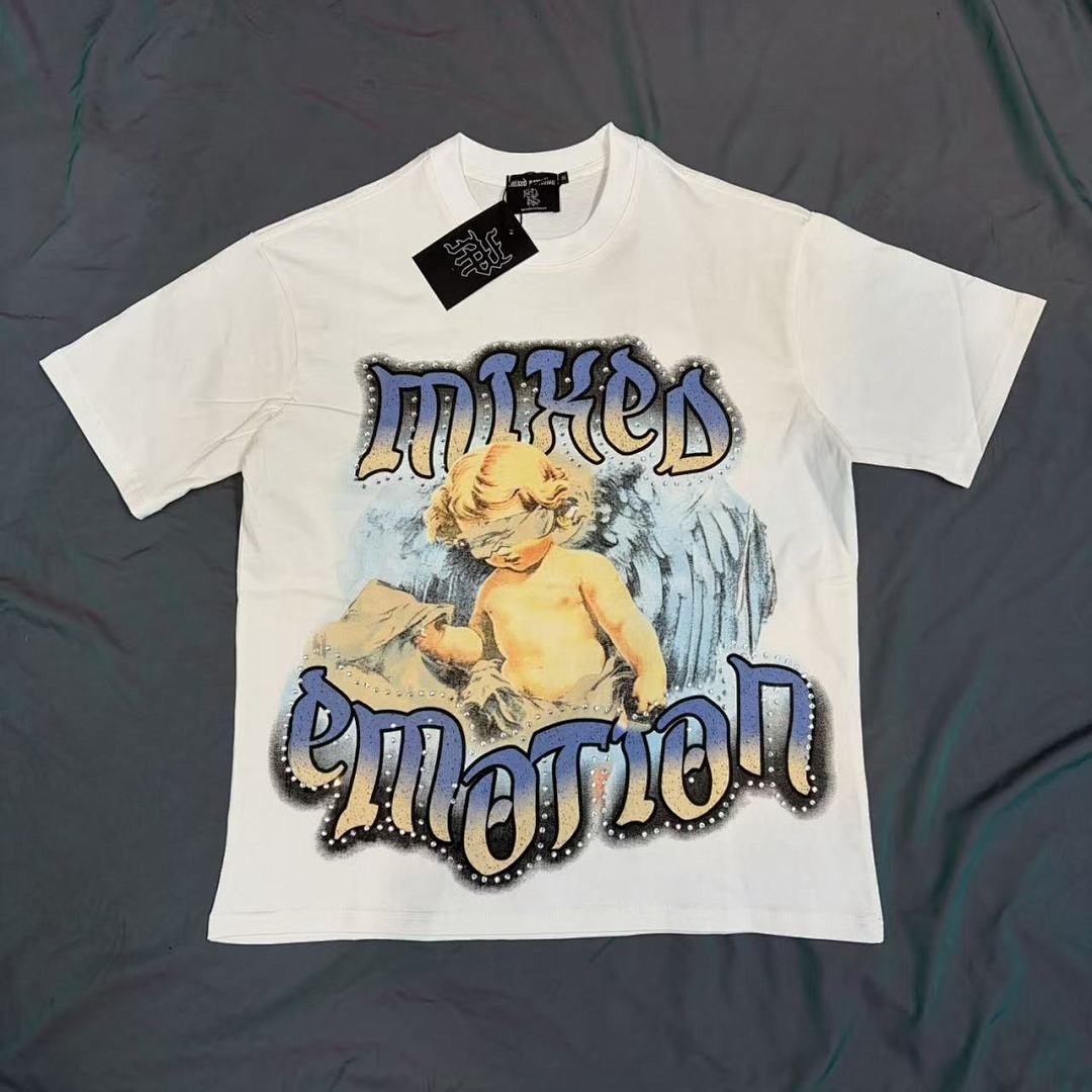 Mixed Emotion Layered Typography Graphic Tee