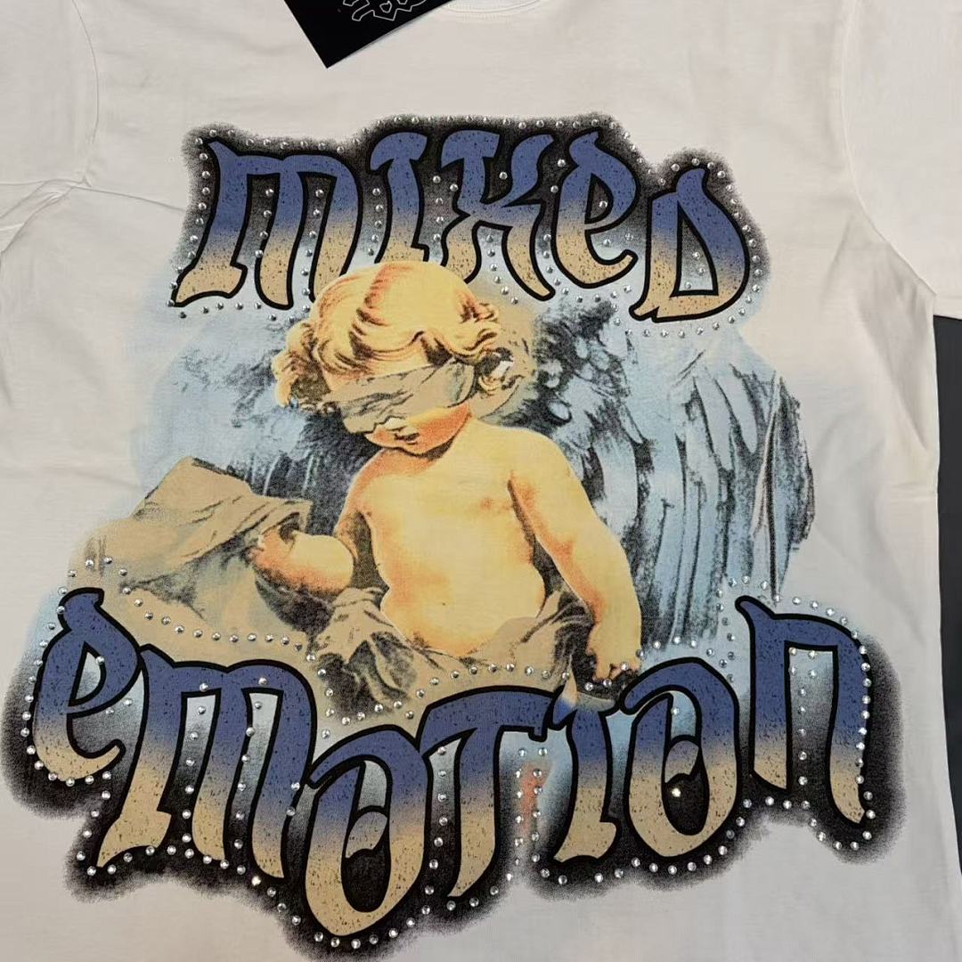 Mixed Emotion Layered Typography Graphic Tee