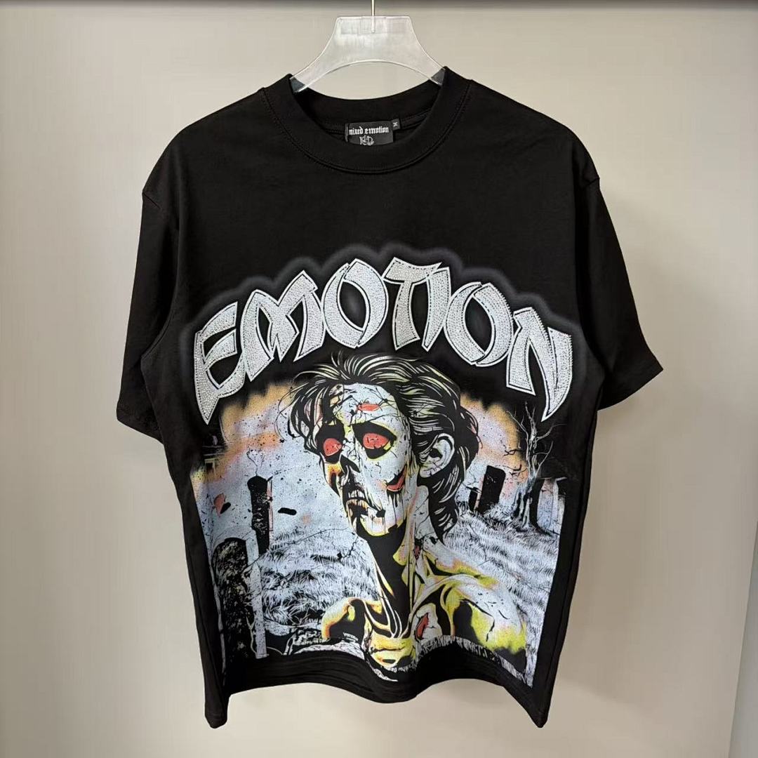 Mixed Emotion Skeleton Character Graphic Tee
