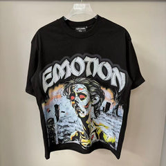 Mixed Emotion Skeleton Character Graphic Tee