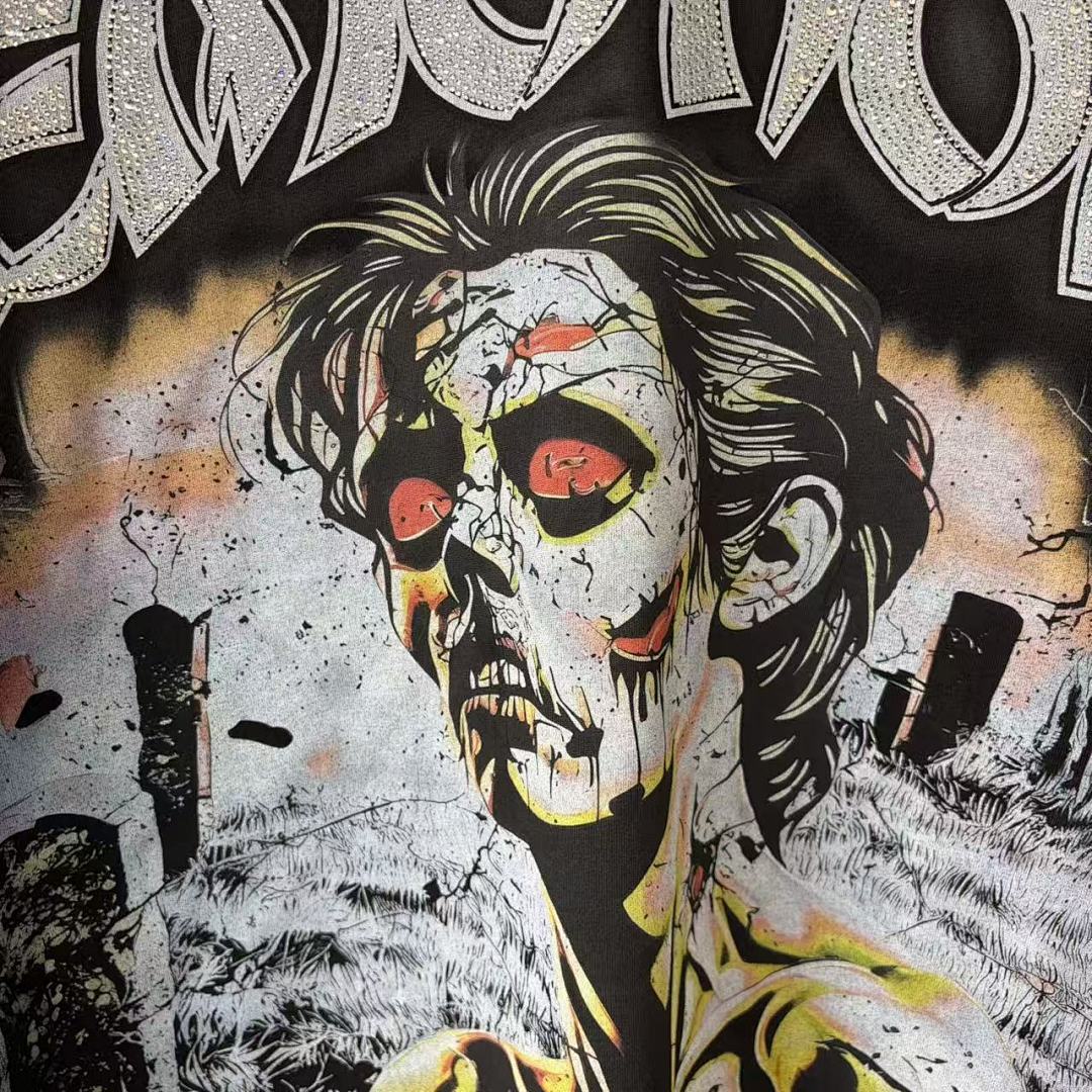 Mixed Emotion Skeleton Character Graphic Tee