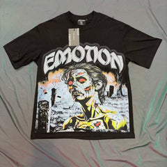 Mixed Emotion Skeleton Character Graphic Tee