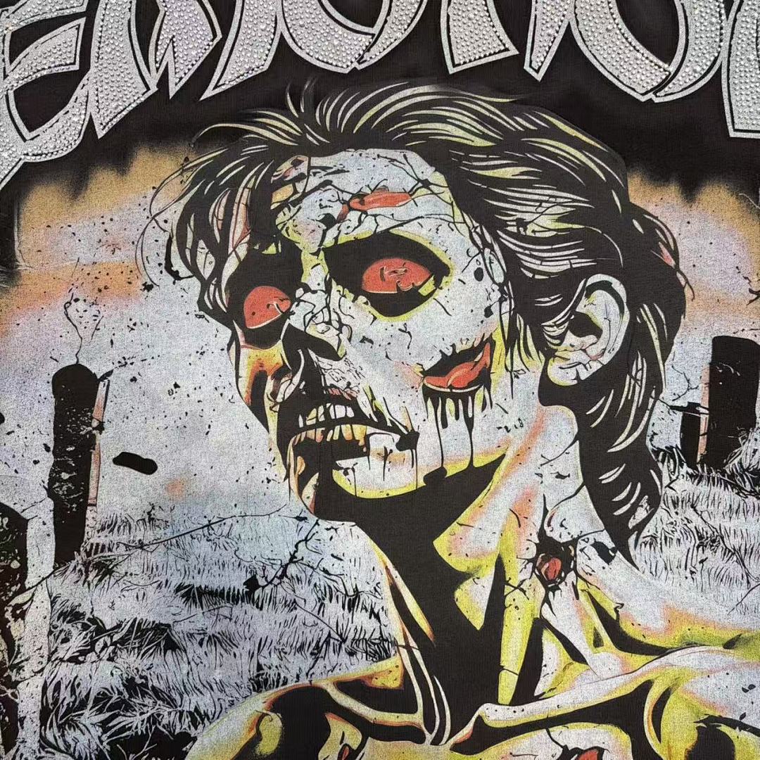 Mixed Emotion Skeleton Character Graphic Tee