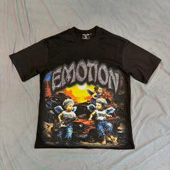Mixed Emotion Dynamic Character Graphic Tee