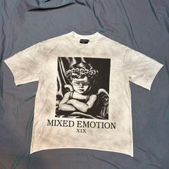Mixed Emotion Vintage Portrait Graphic Tee