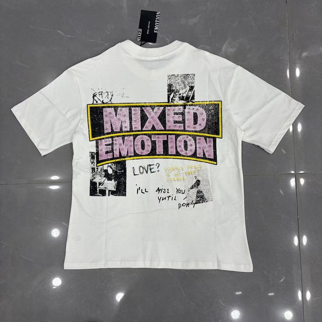 Mixed Emotion Collage Lettering Graphic Tee