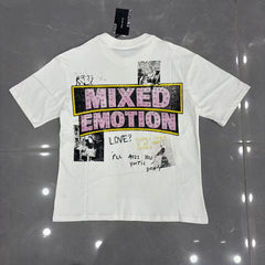 Mixed Emotion Collage Lettering Graphic Tee