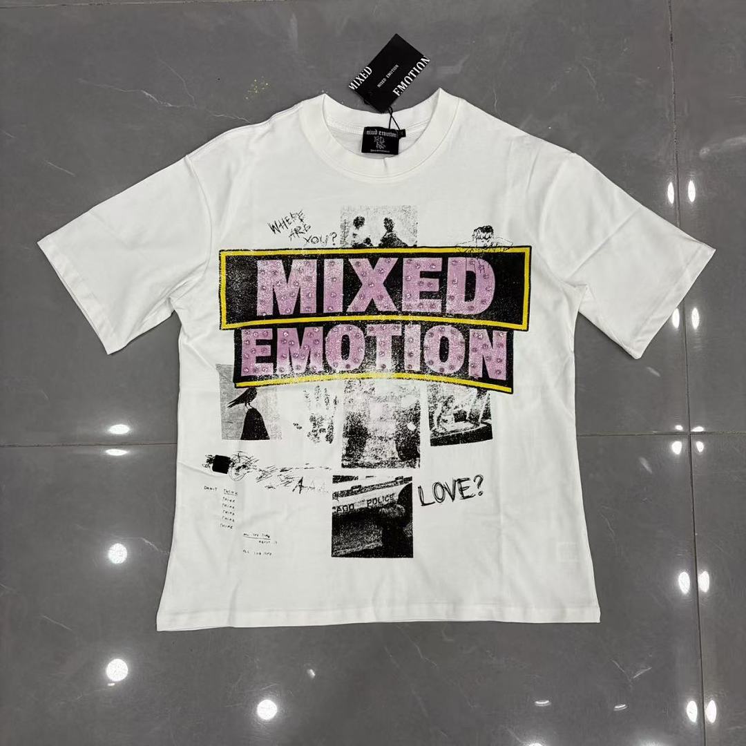 Mixed Emotion Collage Lettering Graphic Tee