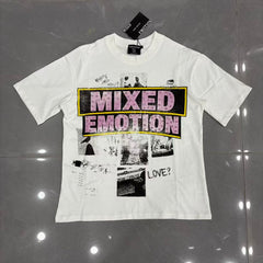 Mixed Emotion Collage Lettering Graphic Tee