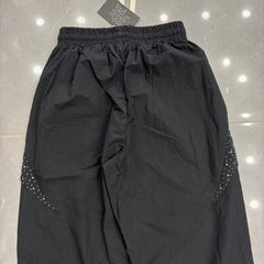MIXED EMOTION Cross Logo Nylon-Style Casual Shorts