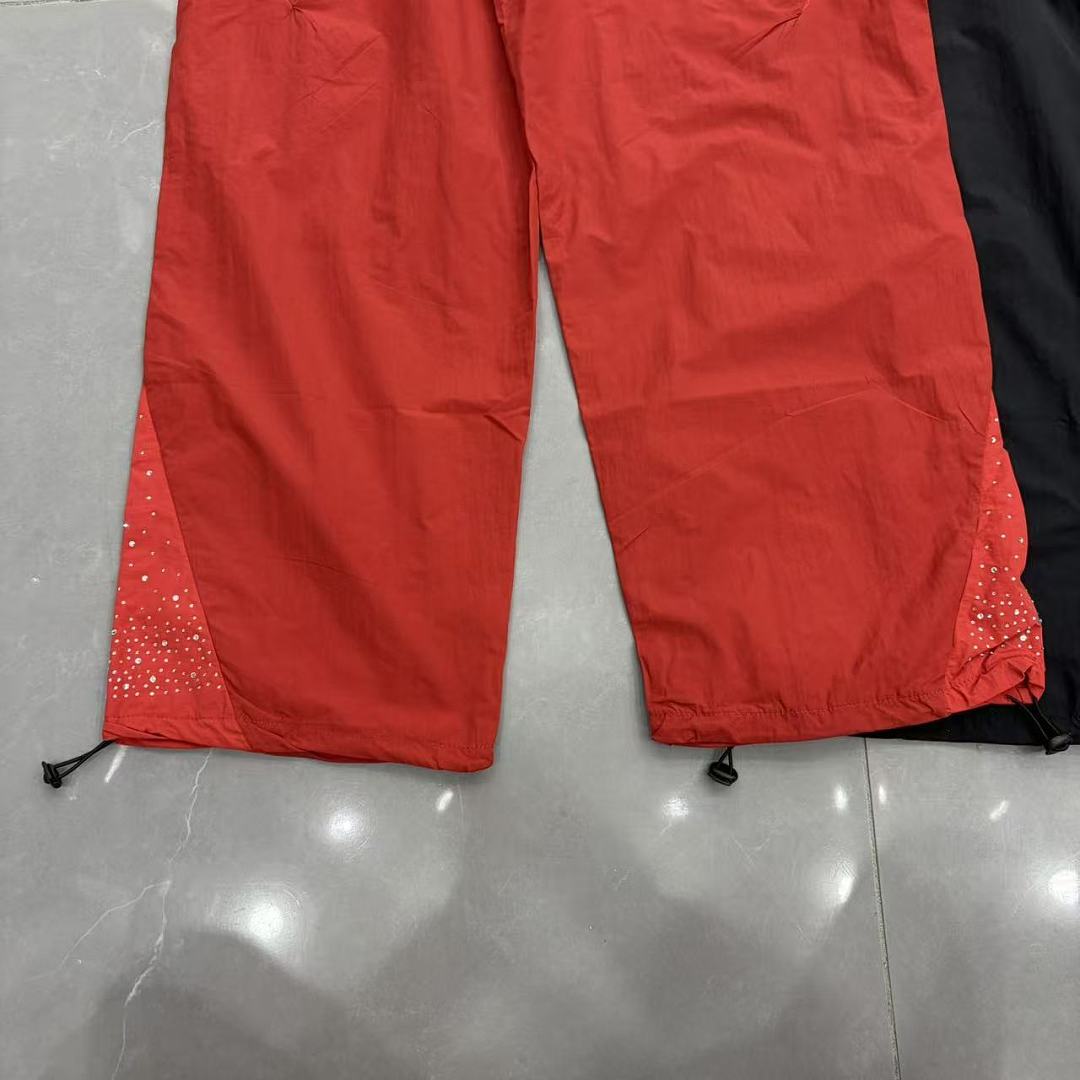MIXED EMOTION Cross Logo Nylon-Style Casual Shorts