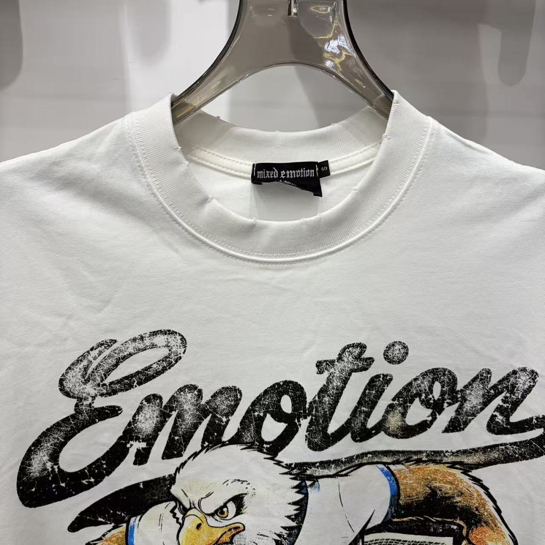 Mixed Emotion Cartoon Collage T-Shirt