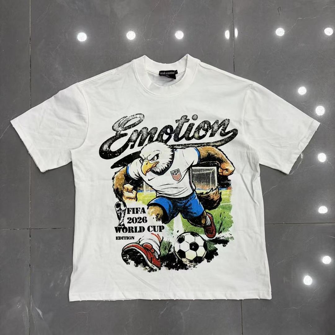 Mixed Emotion Cartoon Collage T-Shirt