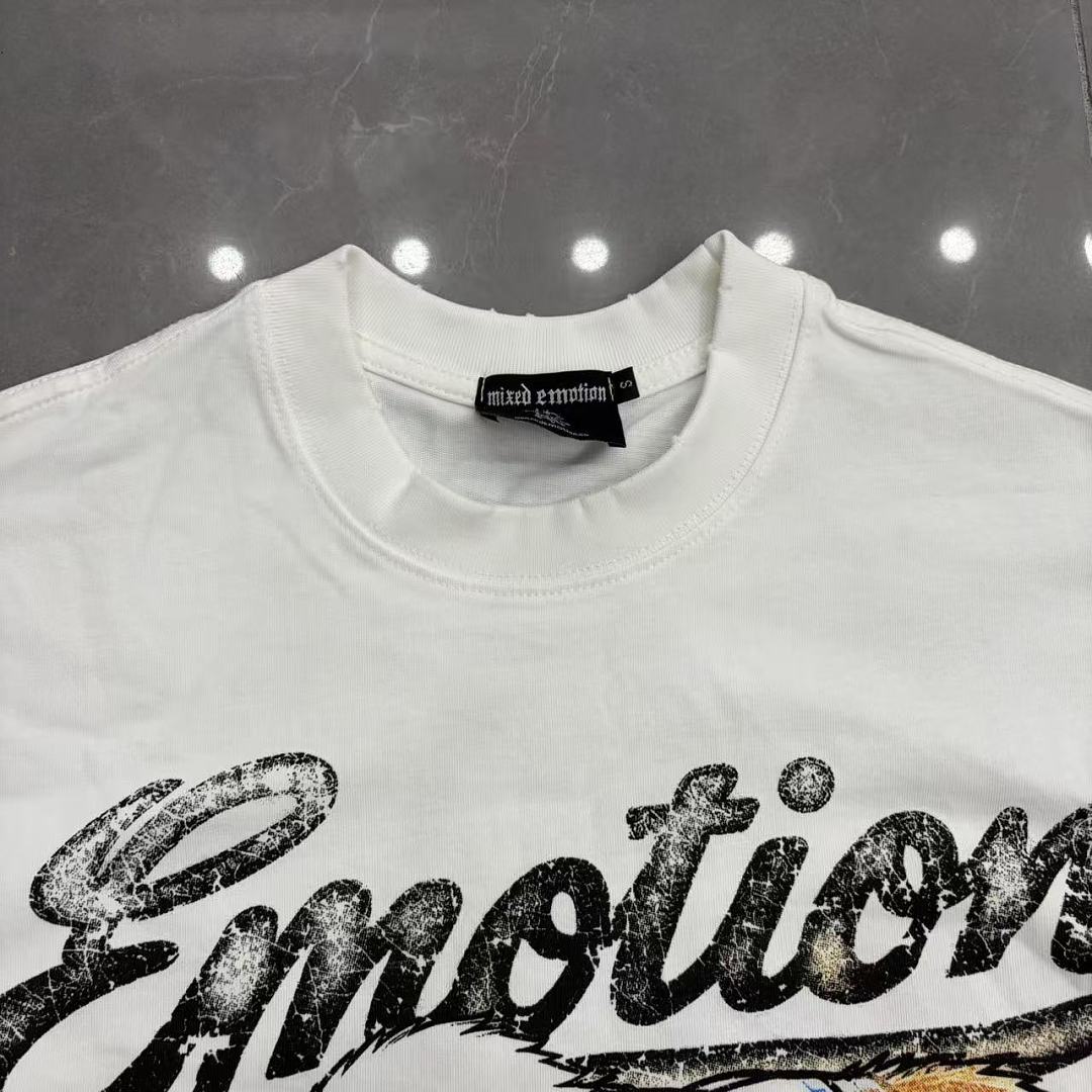 Mixed Emotion Cartoon Collage T-Shirt