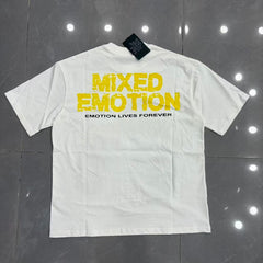 Mixed Emotion Embroidered Graphic T-Shirt